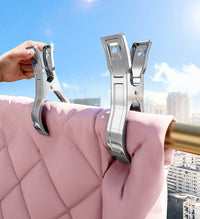 Extra large stainless steel towel clips with non-slip mat – Veltrix