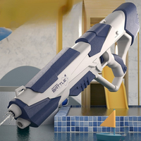 Water pistol with pressurised jet & USB-rechargeable battery for children & adults – SpritzPower X1
