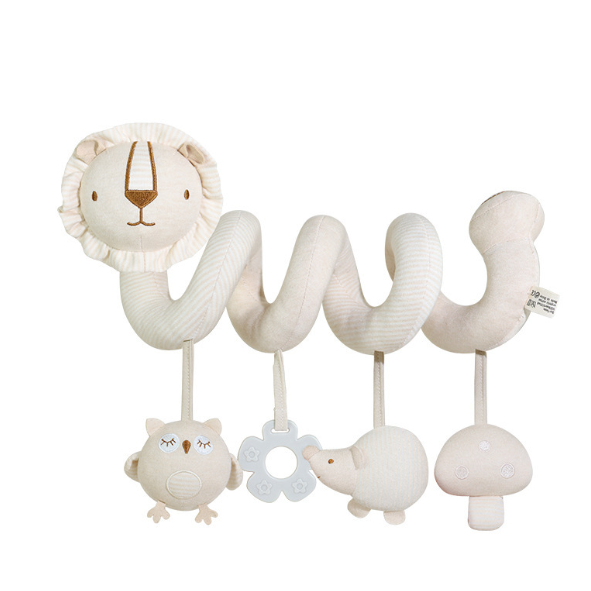 Baby spiral with animal motifs for car seat, pram and cot – playtime mobile