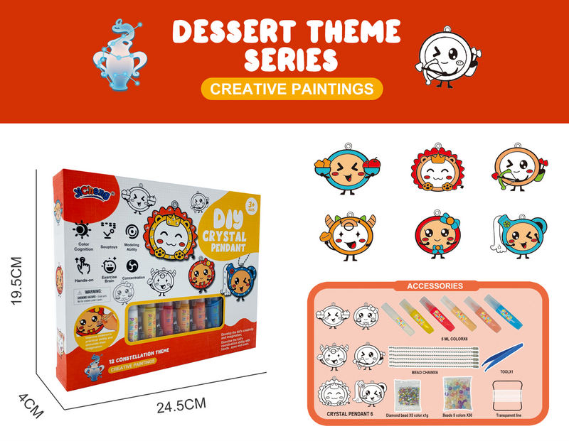 DIY craft kit with crystals for kids – buy one, get one free
