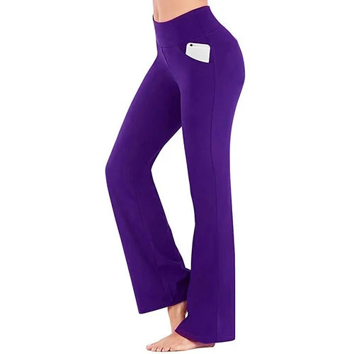 Ladies' yoga trousers with high waist – Selina