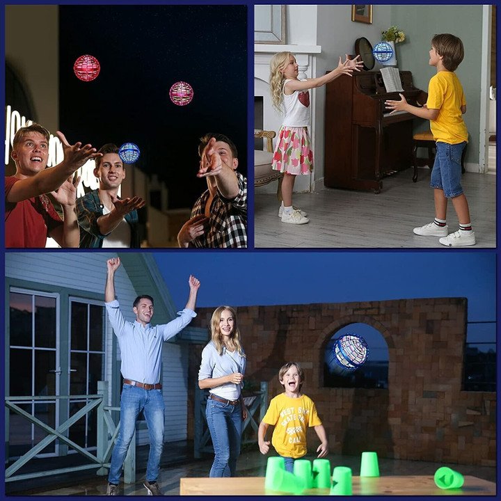 Mini drone with LED lights for children – hand-controlled & safe