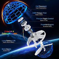 Mini drone with LED lights for children – hand-controlled & safe