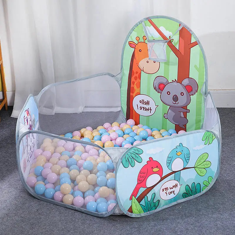 Foldable ball pit tent with hoop – Safe play area for indoor and outdoor use