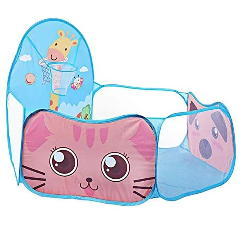 Foldable ball pit tent with hoop – Safe play area for indoor and outdoor use
