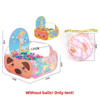 Foldable ball pit tent with hoop – Safe play area for indoor and outdoor use