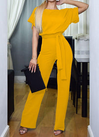 1-Piece Jumpsuit-Yellow-S-State of Style