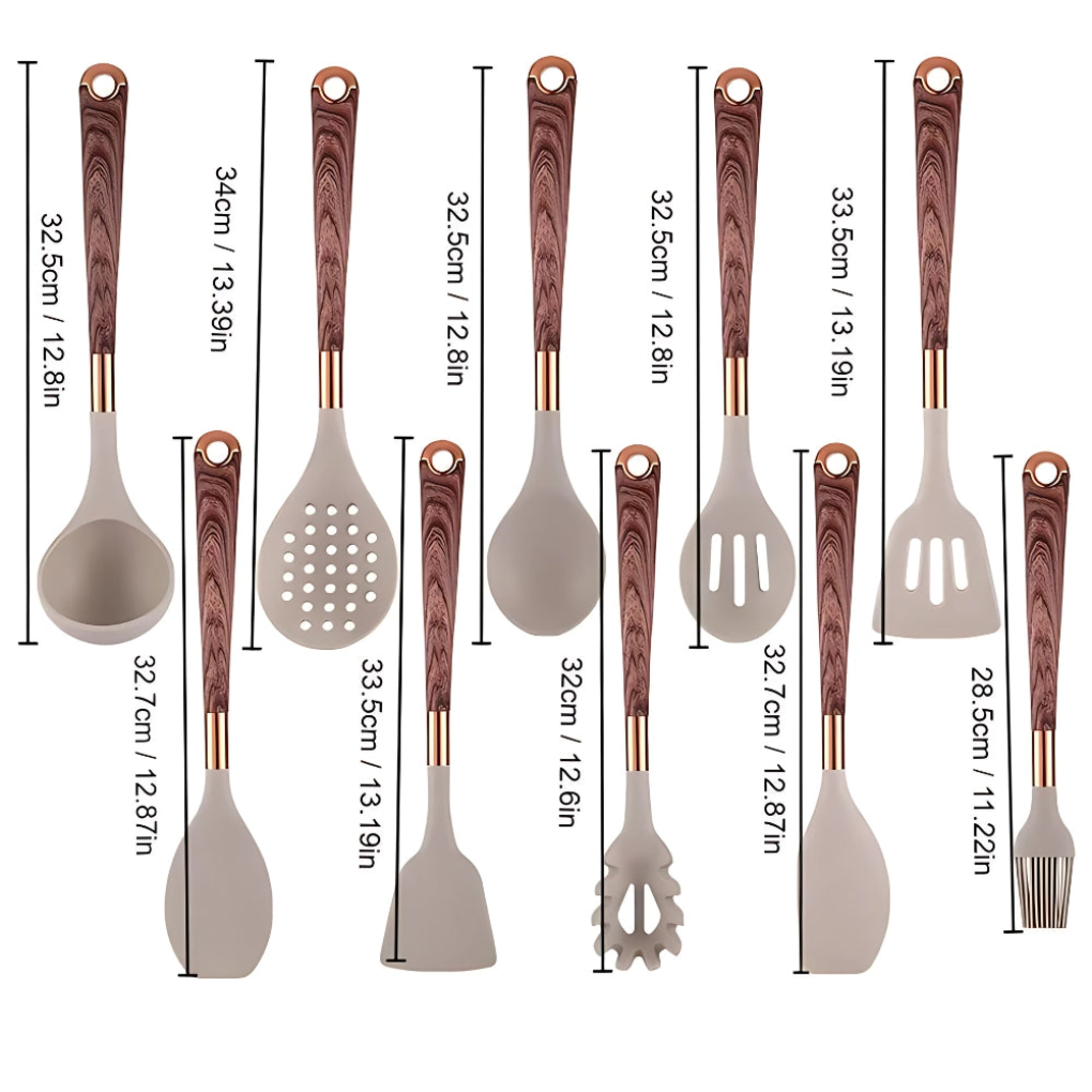 10-Piece Kitchen Utensil Set - PrepAura