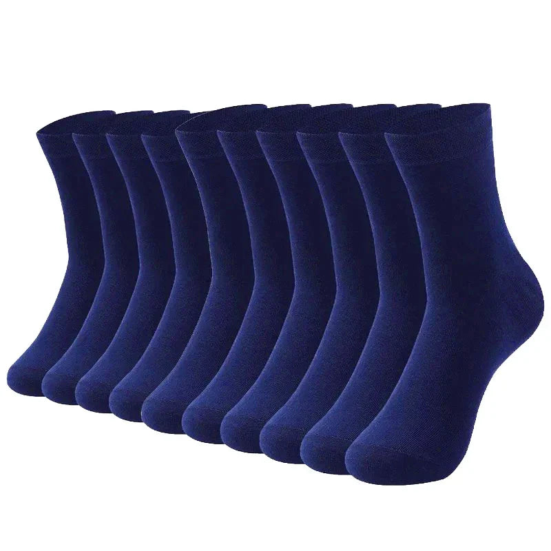 10 PAIRS OF BREATHABLE BAMBOO MEN'S SPORTS SOCKS - ANTI-SLIP-10 pairs D812-10NV-State of Style