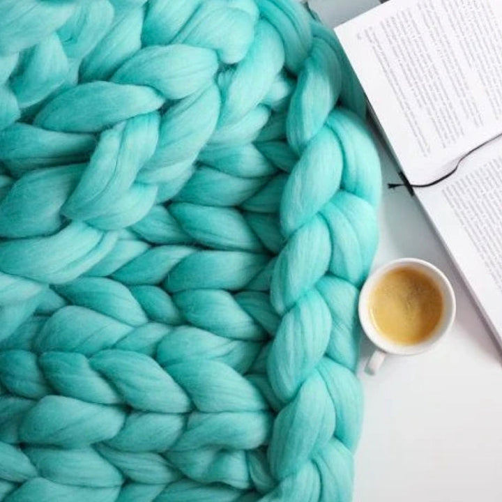 1000 gram XXL Chunky Knitting Yarn - LuxaWool-Turquoise-State of Style