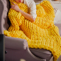 1000 gram XXL Chunky Knitting Yarn - LuxaWool-Yellow-State of Style