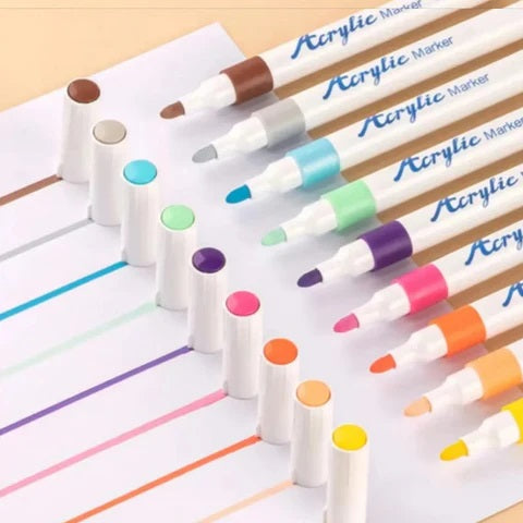 Acrylic paint pens for children and craft projects – available in 12 to 48 colours