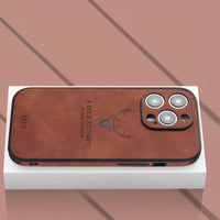 Luxury Deer Leather iPhone Case - Veltro