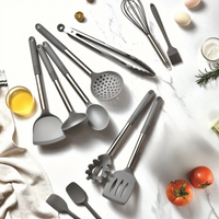 12-Piece Silicone Kitchen Utensil Set – Culinara Pro-Beige-State of Style