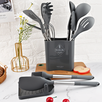 12-Piece Silicone Kitchen Utensil Set – Culinara Pro-Beige-State of Style