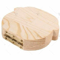 Wooden box for baby teeth with compartments, as a keepsake of the transition from baby to adult teeth.