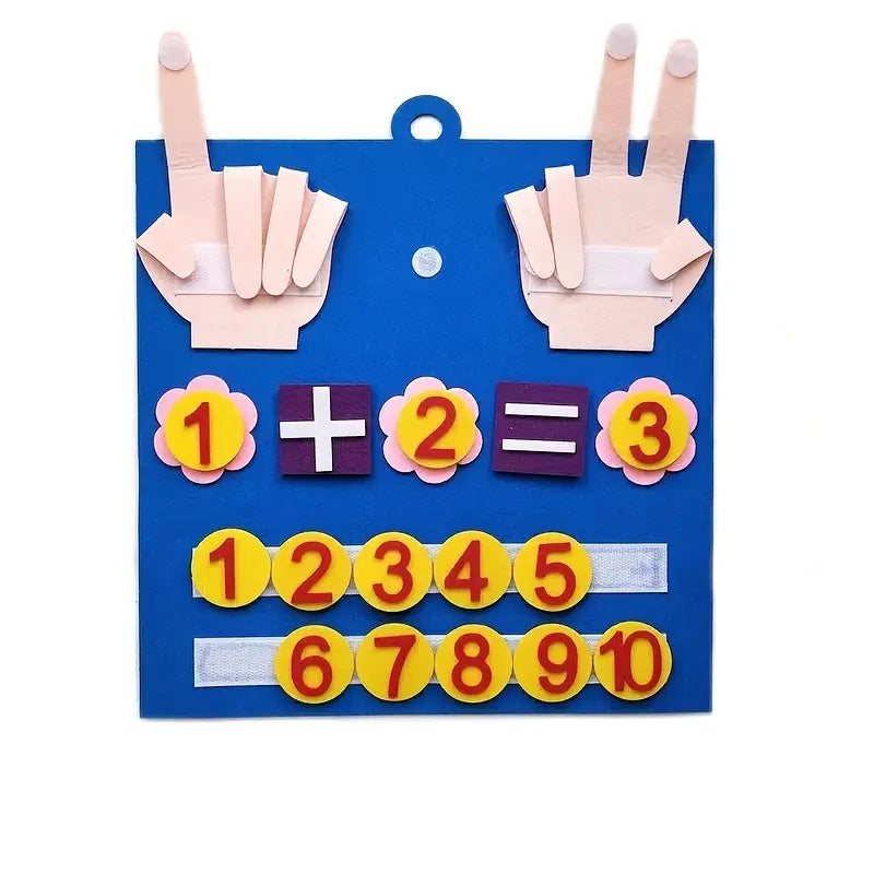 Felt counting game for children – educational game to promote numeracy and motor skills