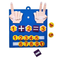 Felt counting game for children – educational game to promote numeracy and motor skills