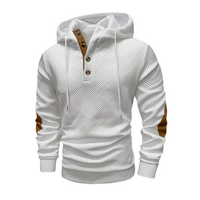 Men's Outdoor Hoodie with Comfort Stretch & Button Placket – Mads