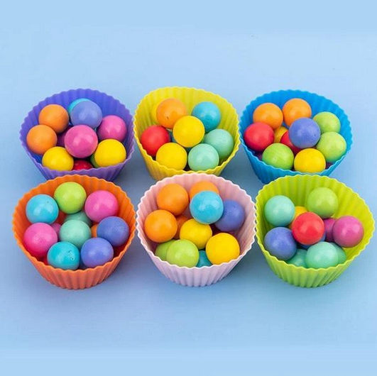 Montessori bead logic game – promotes colour recognition and cognitive skills