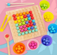 Montessori bead logic game – promotes colour recognition and cognitive skills