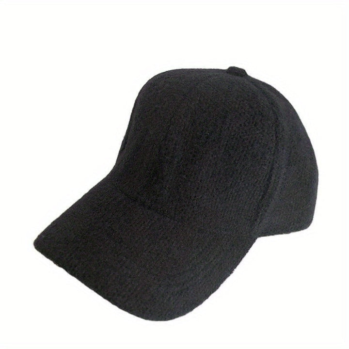 Warm women's baseball cap with faux fur for autumn & winter - Lorena