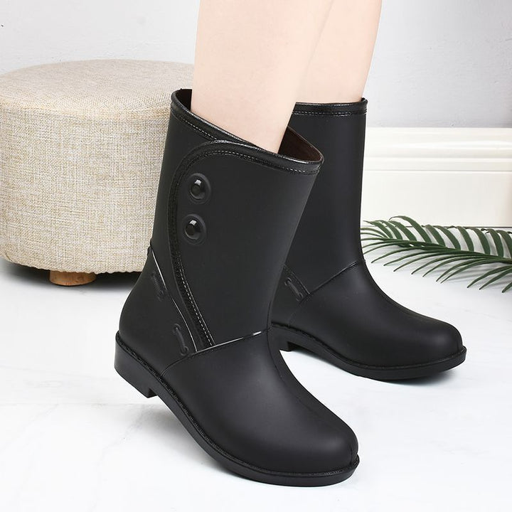 Ladies' waterproof and comfortable rain boots with non-slip sole – Elora