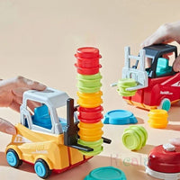 Stacking game with forklift truck – educational game to promote dexterity and concentration