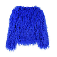 Elegant women's faux fur coat – Soraya
