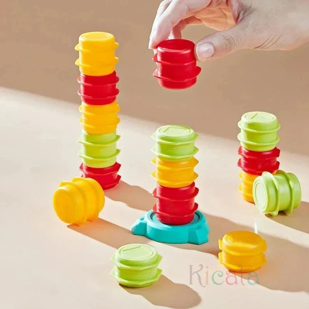 Stacking game with forklift truck – educational game to promote dexterity and concentration