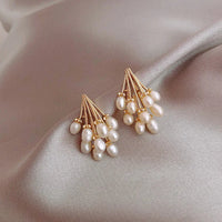 18K Gold-Plated Silver Pearl Tassel Earrings – Noelle-State of Style