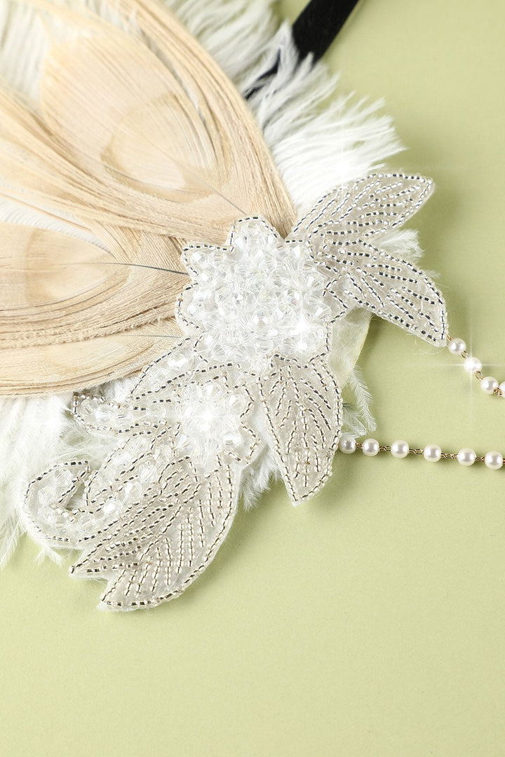 1920s Style Feather Flapper Headband - Charleston