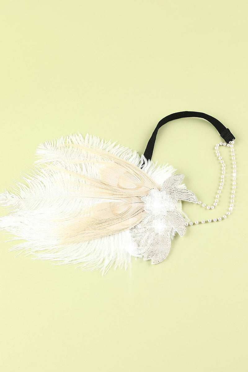 1920s Style Feather Flapper Headband - Charleston