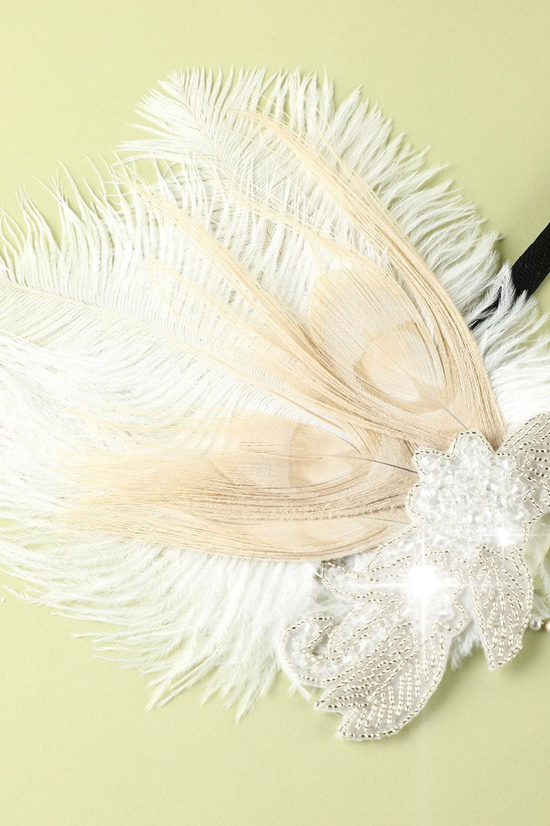 1920s Style Feather Flapper Headband - Charleston