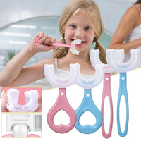 U-shaped children's toothbrush – gentle 360° cleaning for all ages