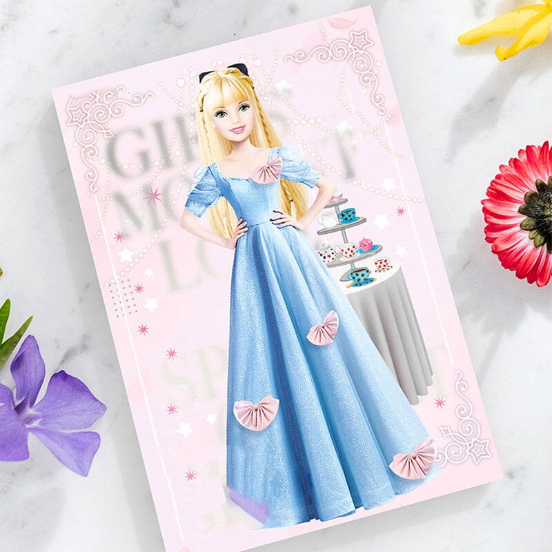 Magnetic dress-up dolls playset for children with clothes and storage box