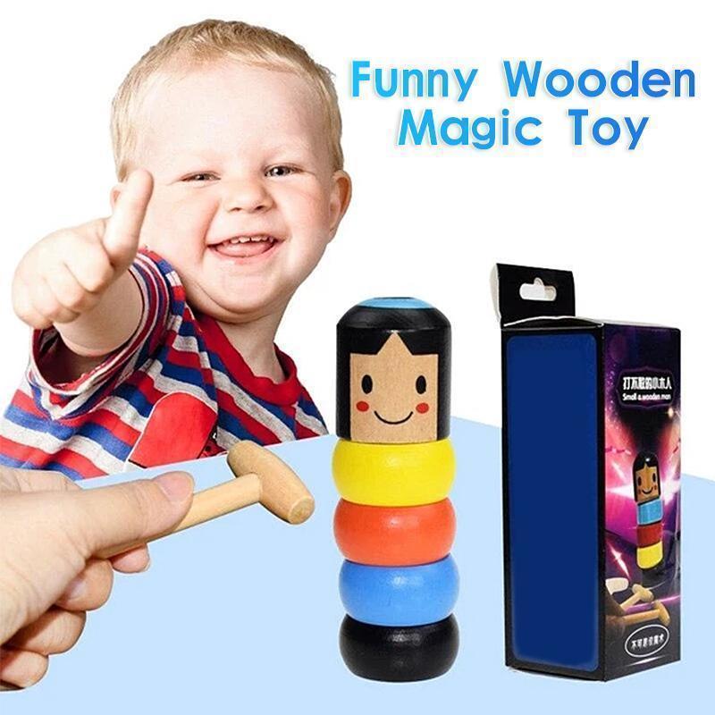 Flexible wooden acrobat – Promotes dexterity and creative thinking (Buy one, get one free)
