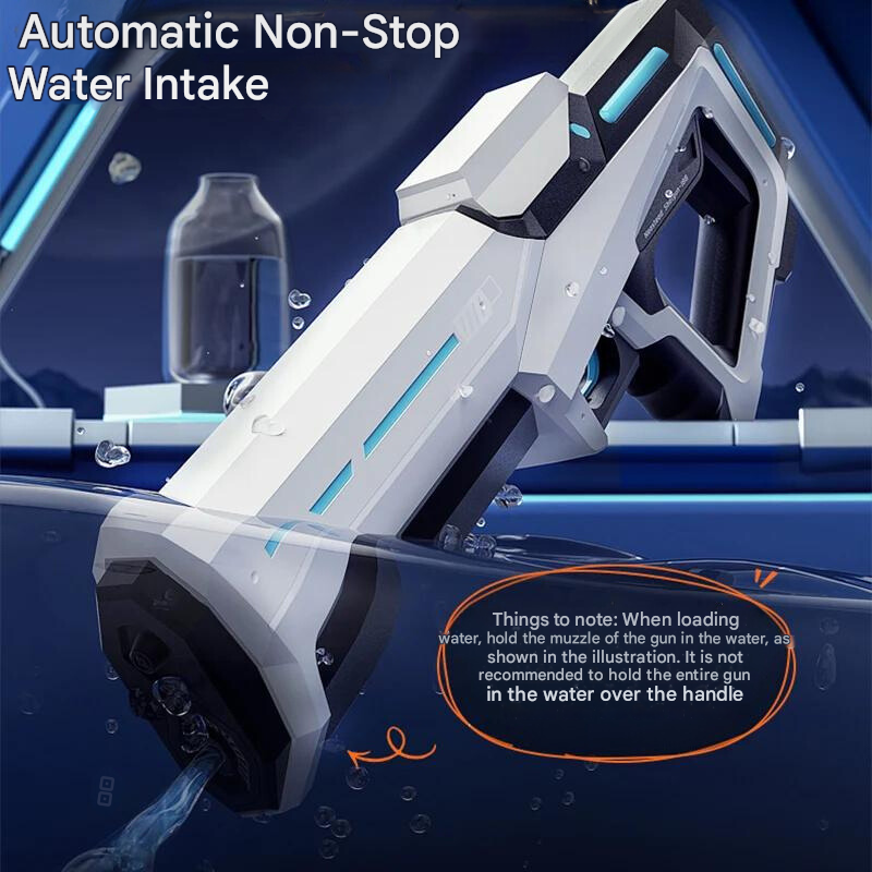 Automatic water gun with 1-litre tank & 10-metre range – pure summer fun