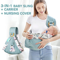 Multifunctional cotton baby carrier with nursing function – 0 to 36 months