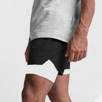 2-in-1 Men's Sports Shorts Breathable with Inner Shorts Training - Noah