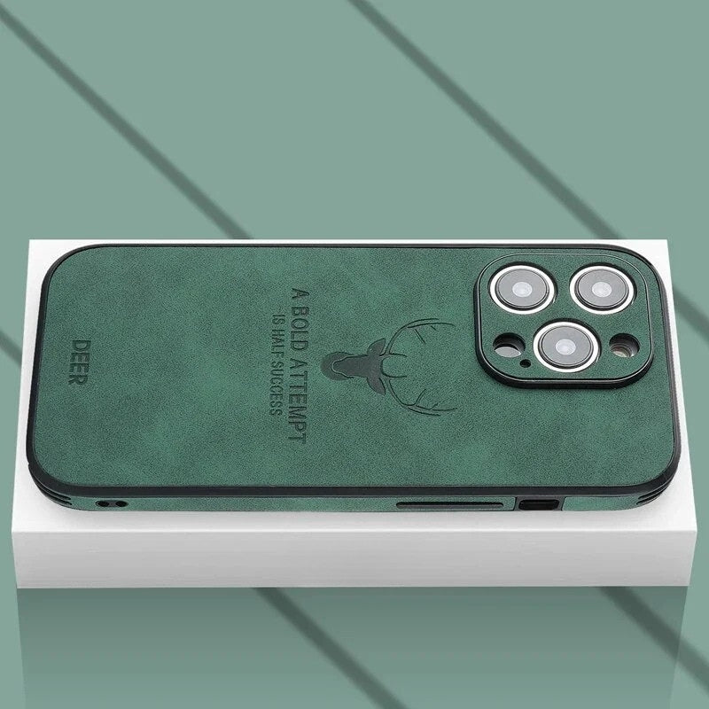 Luxury Deer Leather iPhone Case - Veltro