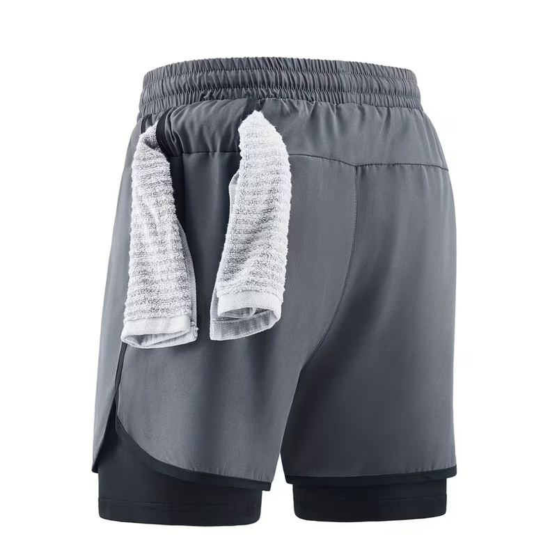 2-In-1 Layered Gym Shorts - Rudi