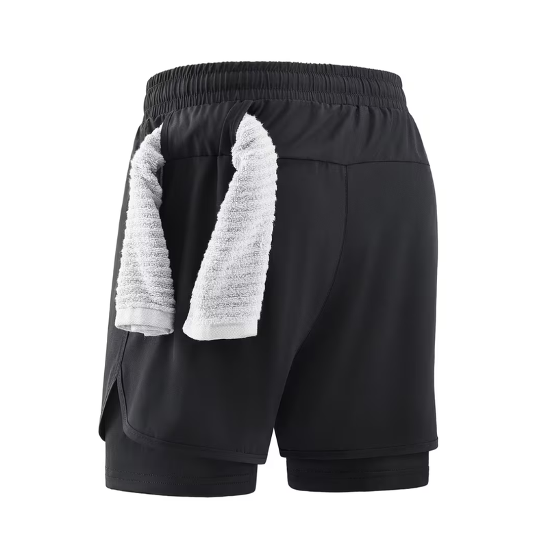 2-In-1 Layered Gym Shorts - Rudi