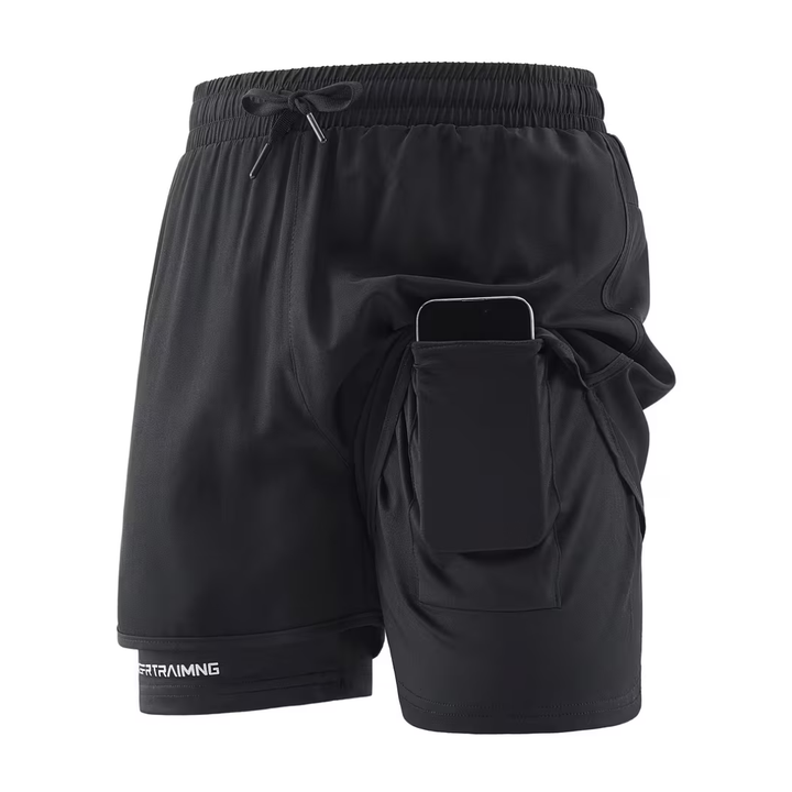 2-In-1 Layered Gym Shorts - Rudi