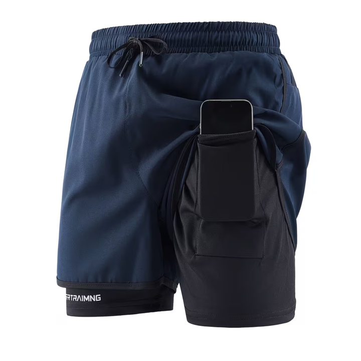 2-In-1 Layered Gym Shorts - Rudi
