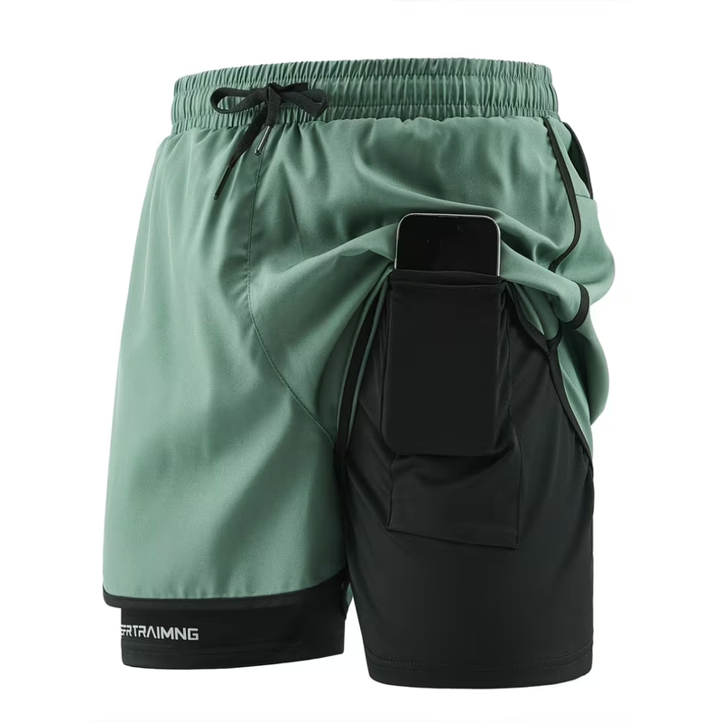 2-In-1 Layered Gym Shorts - Rudi