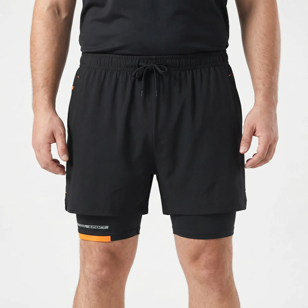 2-In-1 layered Athletic Shorts - Ralph