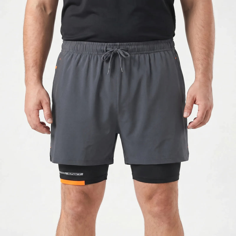 2-In-1 layered Athletic Shorts - Ralph