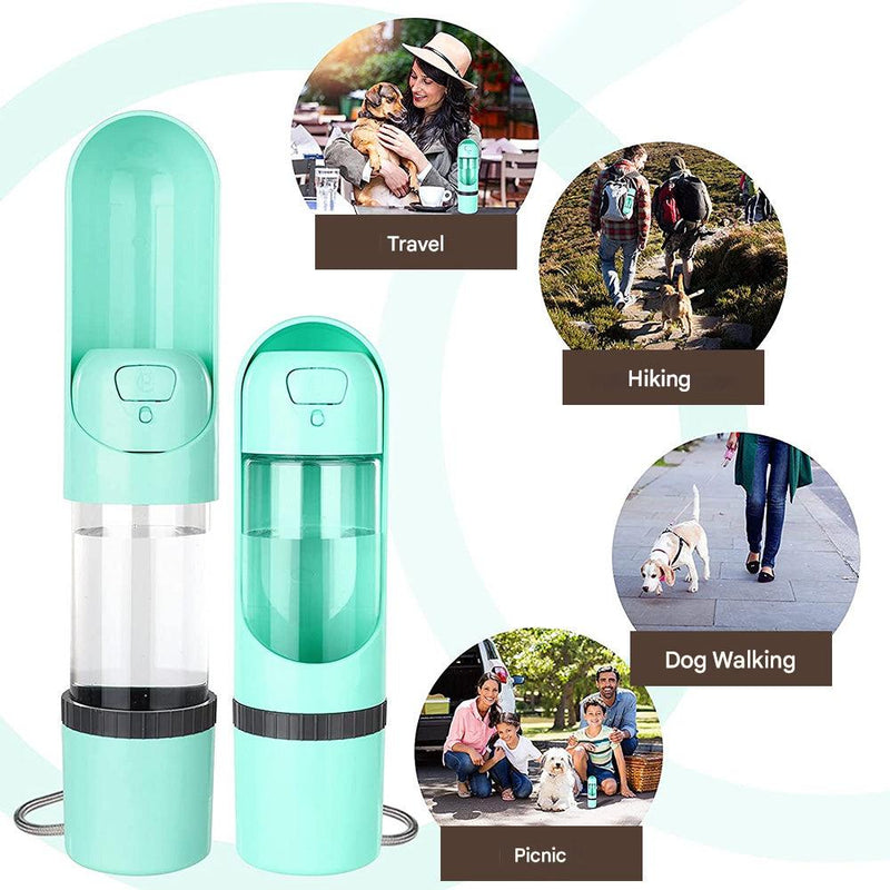 2-in-1 Feed and Water Bottle for On-the-Go - PawBuddy-Yellow-State of Style