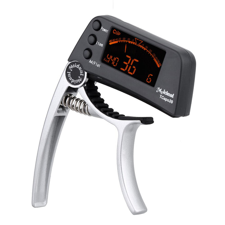 2-in-1 Guitar Capo & Tuner – TuneGrip-Black-State of Style